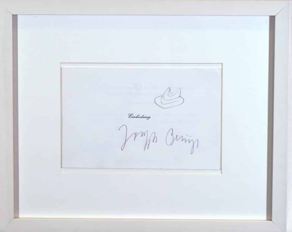 Joseph Beuys: “Neue Staatsgalerie Stuttgart“, Einladungskarte
