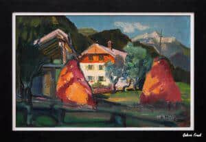 Wilhelm von Hillern-Flinsch: "Bauernhof in Kärnten“