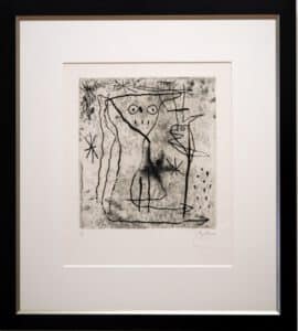 Joan Miró: "Jeune fille aux deux oiseaux"